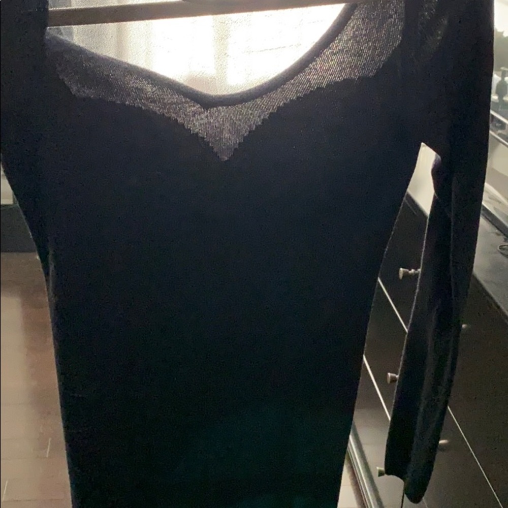 Guess sweetheart mesh sweater